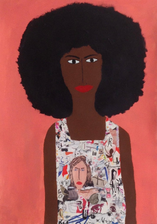 DECOLLAGE SHIFT DRESS